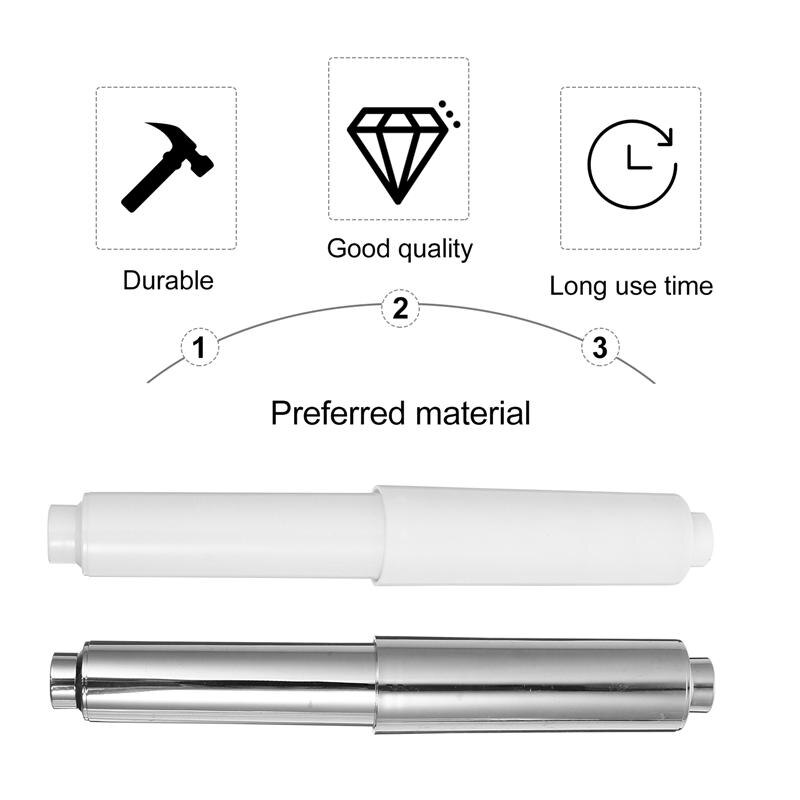 3pcs Bathroom Toilet Paper Towel Spring Coil Rod Paper Winder Paper Holder