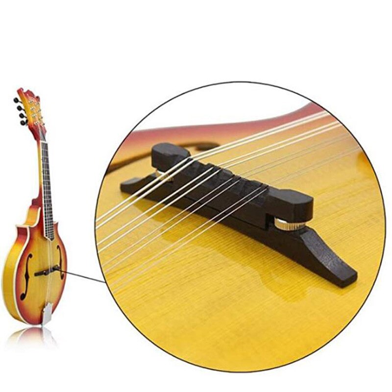 Adjustable Rosewood Mandolin Bridge String Height Archtop Bridge Musical Instrument Accessory for Mandolin Diy Repair Parts