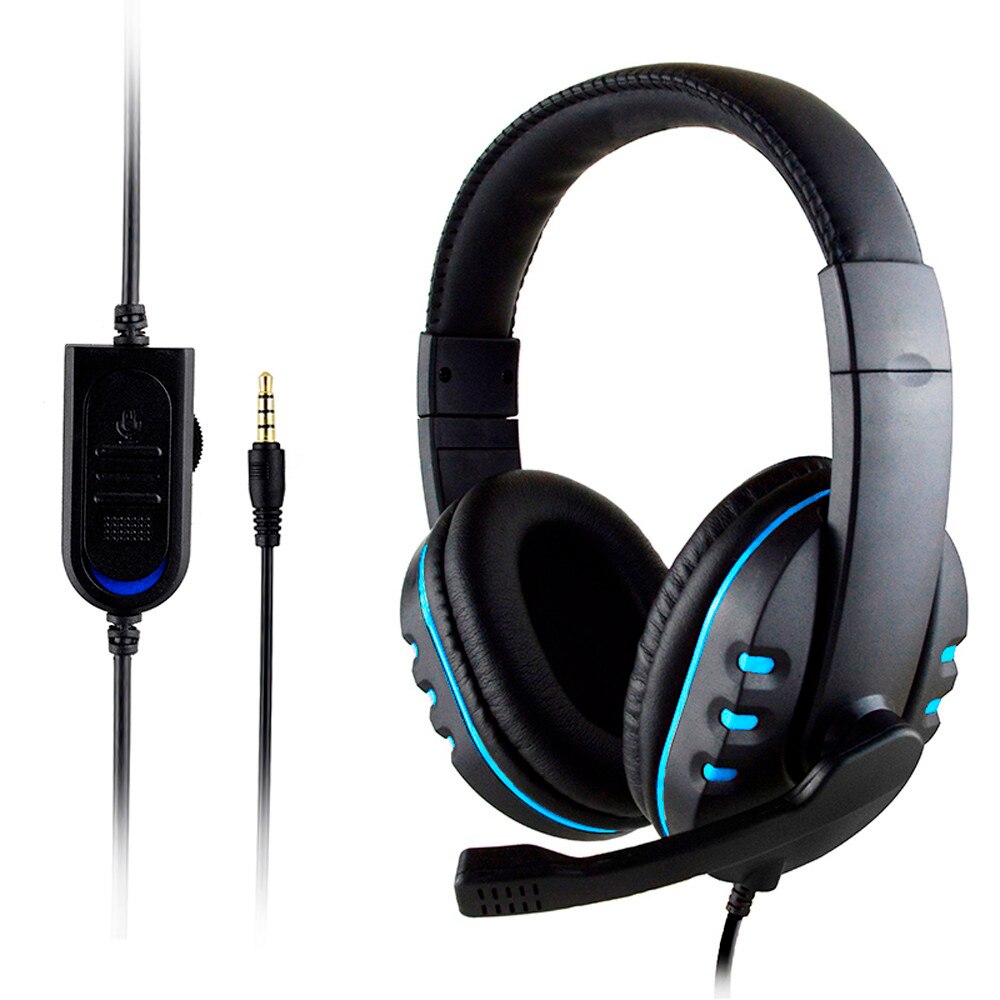 Compacte Elegante Stijlvolle Gaming Headset Voice Control Bedrade HI-FI Geluidskwaliteit Voor PS4 Zwart # T2