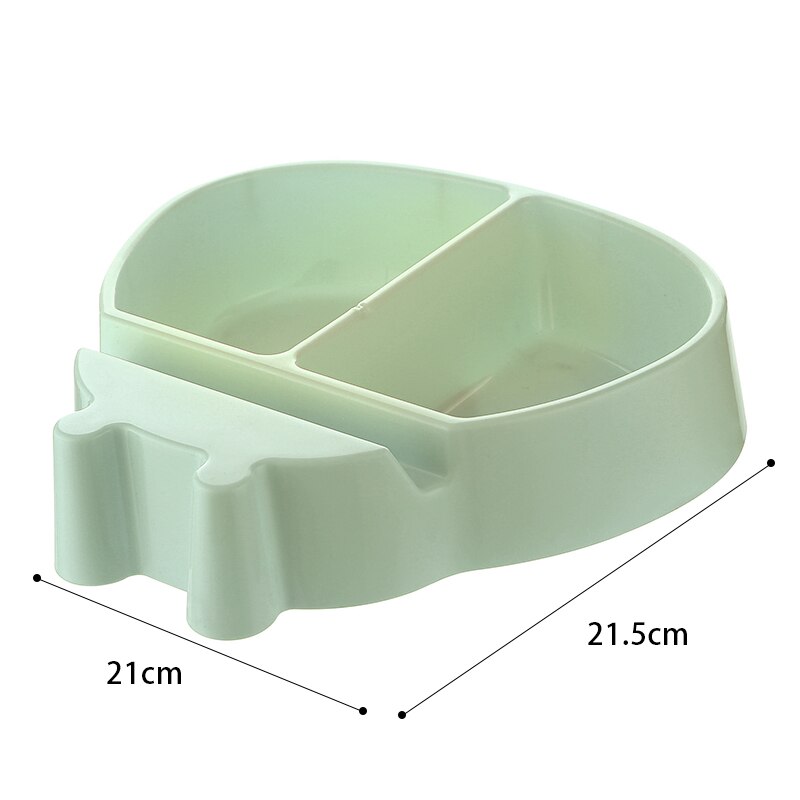 Plastic Fruit Plate Dish for Nuts Dry Fruits Lazy Snack Bowl Melon Seeds Candy Storage Box Organizer with Phone Holder: Green