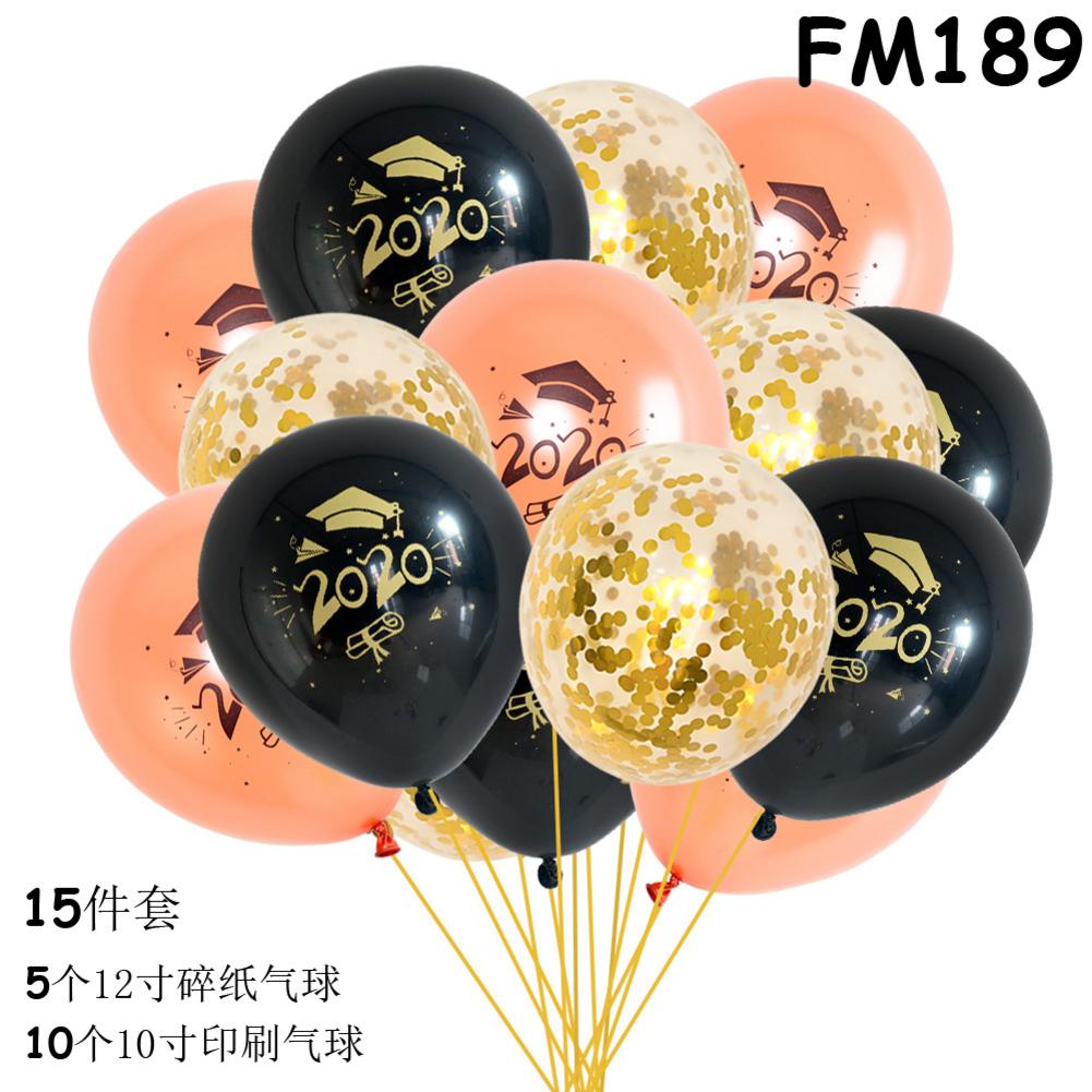 Graduation Photo Booth Props Graduation Party Decorations Congrats Grad Banner Graduation Balloons Class Of: FM189 15pcs