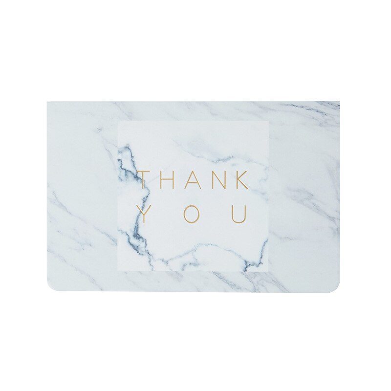 Xinaher 5 szt./partia brązująca marmurowa kartka okolicznościowa z podziękowaniami ślubnymi, papier na kartkę urodzinową, artykuły na wesele: D