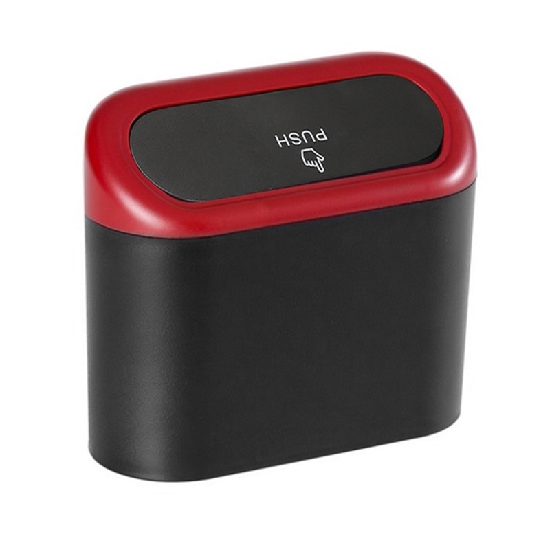 Car Accessories Storage Bin Portable Basket Vehicle Garbage Dust Case Truck SUV Van Multifunctional Trash Can