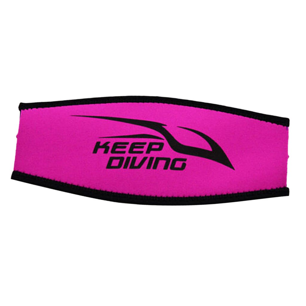 Maschera subacquea in Neoprene copertura per cinturino per la testa protezione per capelli avvolgente adatta alla maggior parte delle cinghie per maschera per sport acquatici 8.7 nuoto immersione gratuita: Rose