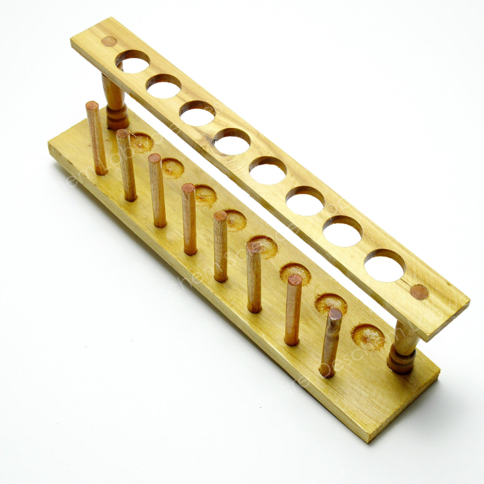 8-Holes,20mm,Wooden Lab Test Tube Rack Holder,Laboratory Support Burette Stand