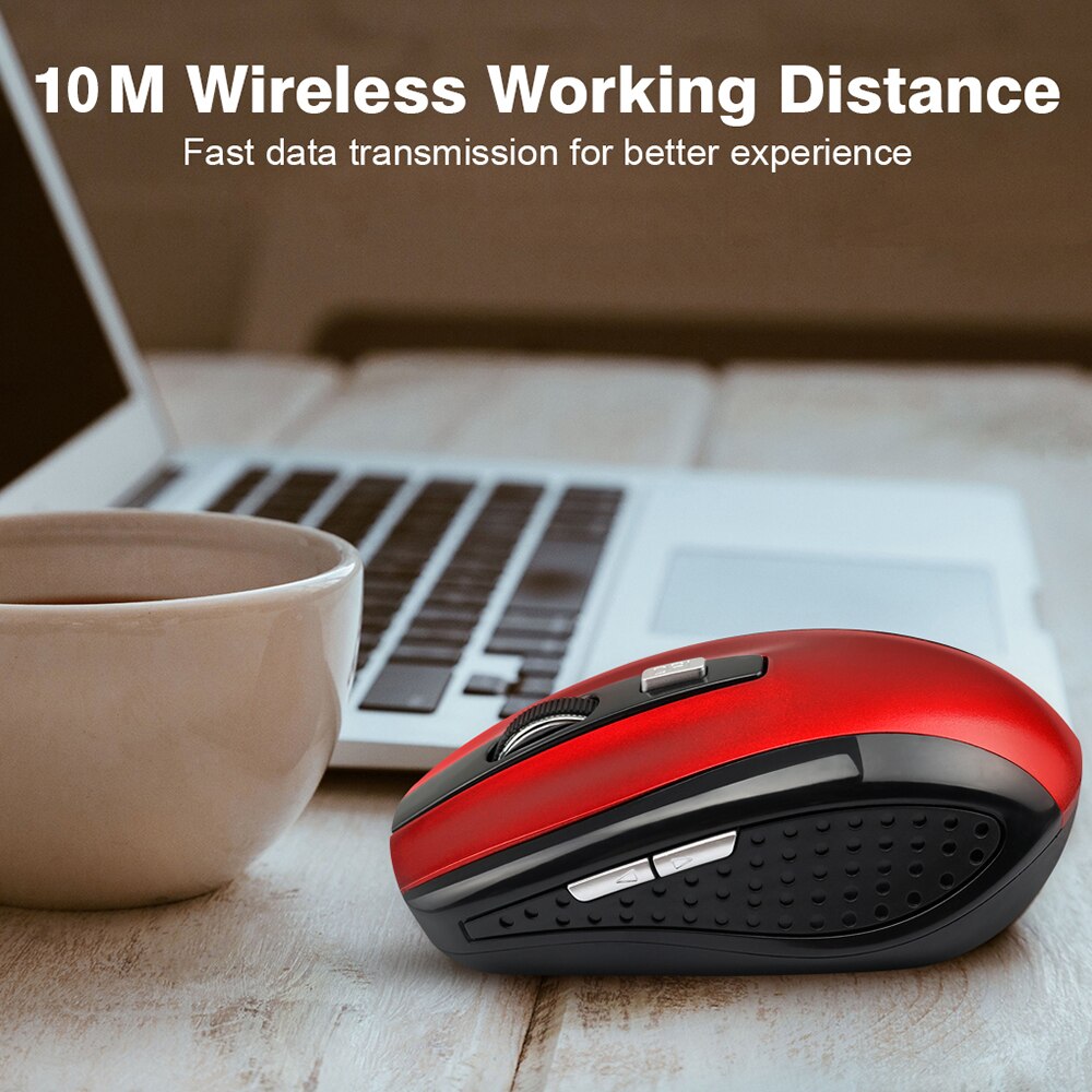 2.4Ghz Draadloze Optische Muis Responsieve En Vloeiende Cursorbesturing Draadloze Gaming Muis Draagbare Praktische Comforty Muis D30