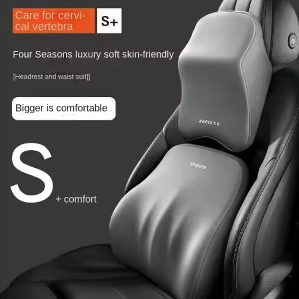 Ergonomic Car Neck Pillow Anti-fatigue Adjustable Protective Lumbar Support Memory Cotton Multifunctional Neck Rest Cushion Home
