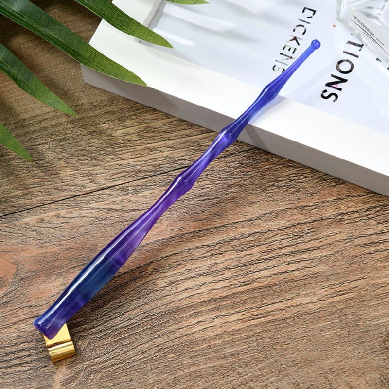 Starry Sky English Oblique Calligraphy Scrip Dip Pen Nib Holder Resin Fountain
