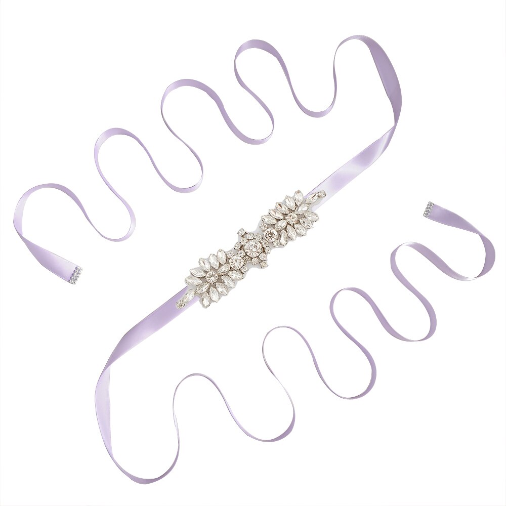Steentjes Trouwjurk Riem Bruids Riem Trouwjurk Accessoires Bruiloft Riem Bruids Riem Bruidsmeisje Riem SCS49: lavender