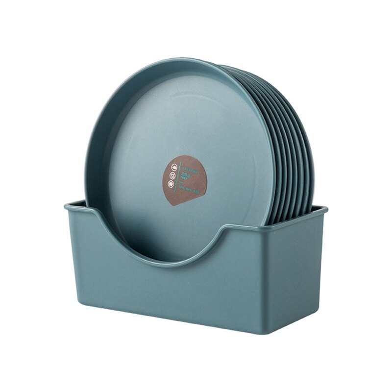 Plastic Plate Cute Children Breakfast Dish 6 Inch Dessert Fruit Snack Plates Cutlery Bowl Tableware Table Garbage Storage Tray