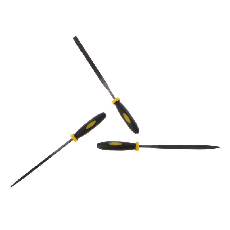 6 stuks 140 x 3mm metalen vijl mini diverse rasp diamant naaldvijl set reparatie gereedschap sieraden hout slijpen handgereedschap