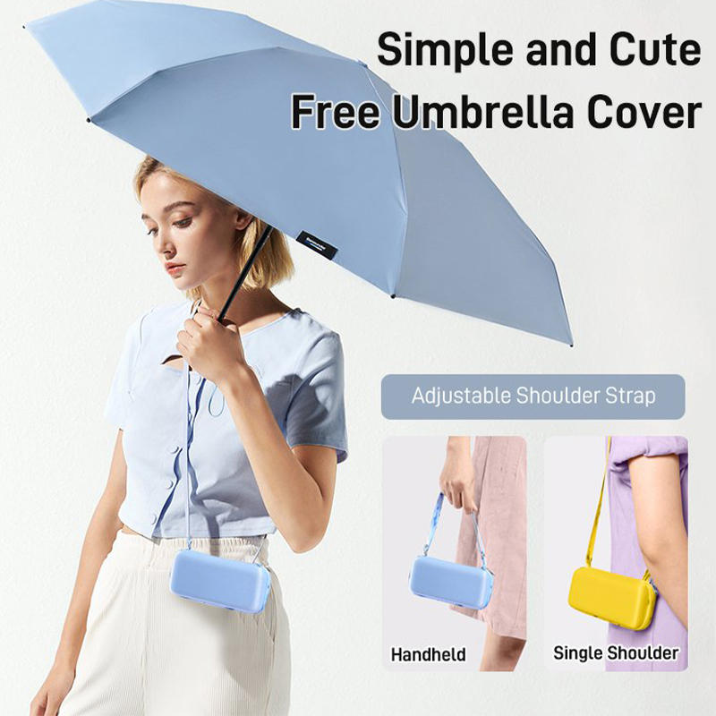 Parapluie pliant super léger, parasol portable, soleil, pluie, carte, petite taille, facile à utiliser