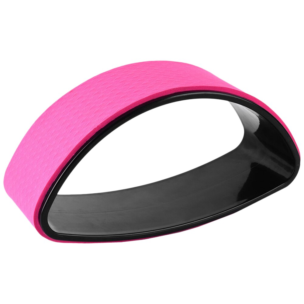 Yoga Training Wheel Yoga Bent Back Stretcher Yoga Fitness Ring Wheel: Pink