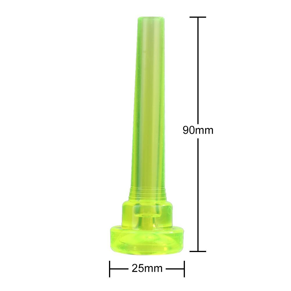Boquilla de trompeta plástica 3C para principiantes, accesorios de trompeta Musical, partes y accesorios de instrumentos de latón amarillo blanco