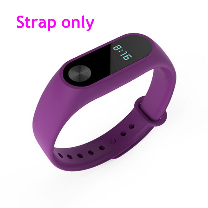 Para Xiaomi Mi Band 2 correa de reloj inteligente correa de repuesto correa de silicona pulsera para Xiaomi Accesorios inteligentes: Púrpura