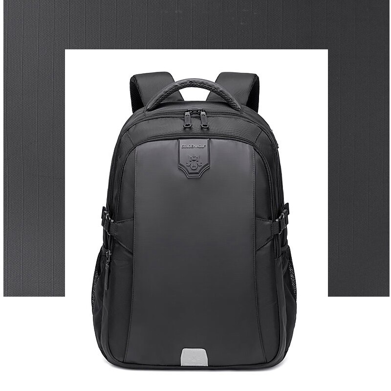 Mochila antirrobo para ordenador portátil para hombre, bolso ligero de gran capacidad para senderismo, Mochila escolar de viaje, novedad de: Negro