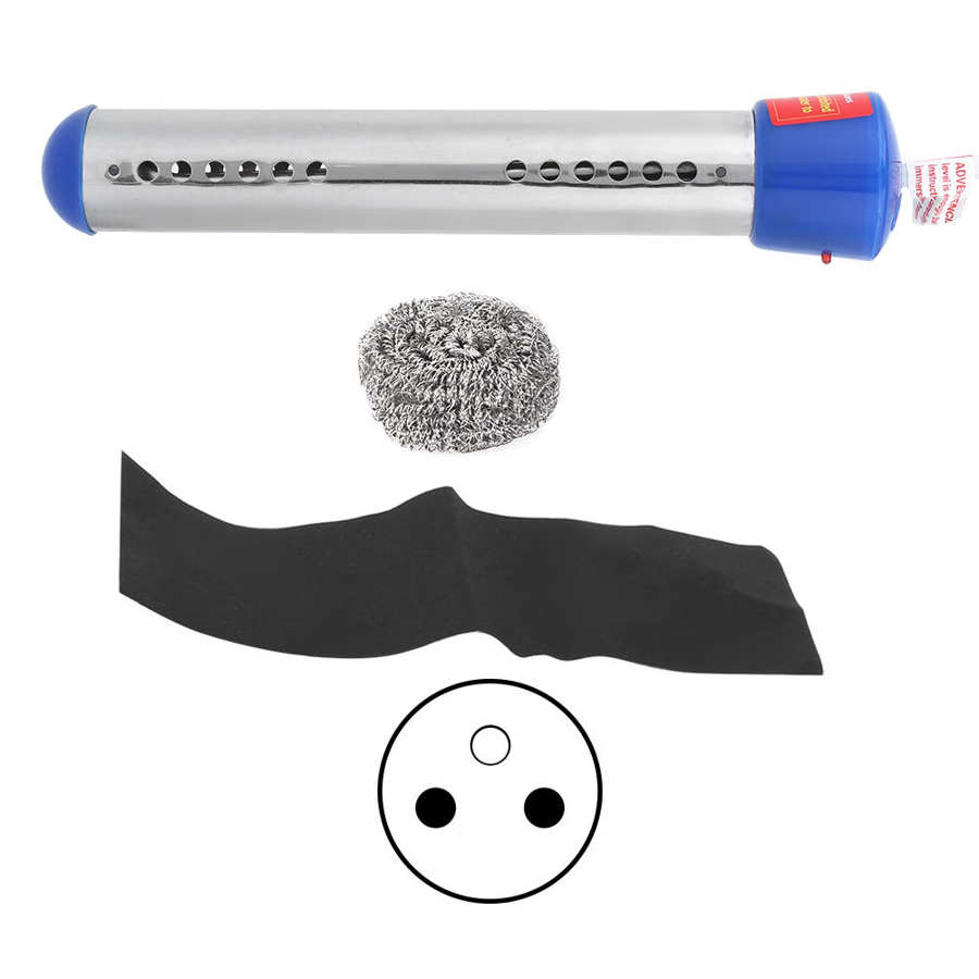 1500W Electric Water Heater Portable Floating Immersion Rod for Swimming Pool Water Boiler Heater Blue Home Use EU/AU Plug: type 2 / EU Plug