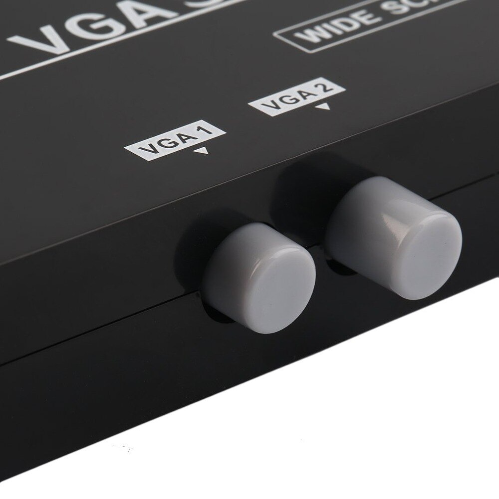 Kebidumei mini 2- porttinen vga-valintalaatikko vga/svga manuaalinen jakaminen valitsinkytkin kytkinlaatikko 2 in 1 lähtö lcd pc kannettavalle tietokoneelle