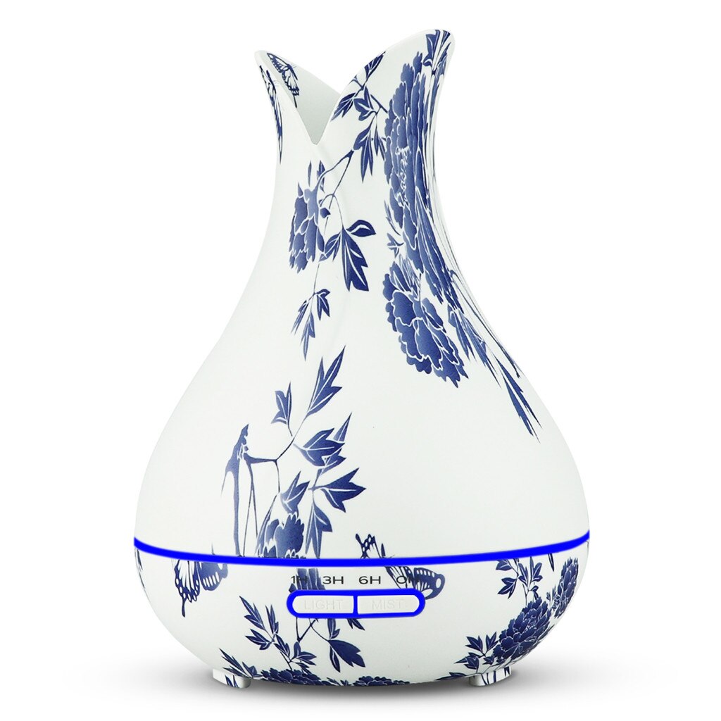 Blue and white porcelain pattern humidifier-US standard Air Aroma Essential Oil Diffuser LED Aroma Aromatherapy Humidifier