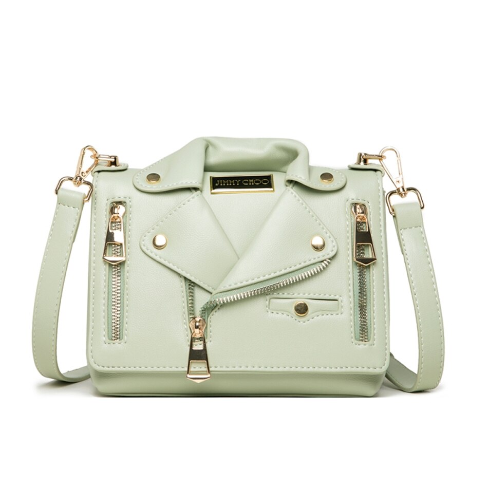 Borsa in pelle di qualità a forma di giacca in stile giapponese per donna borsa a tracolla per shopping sacco signora di lusso firmata: verde