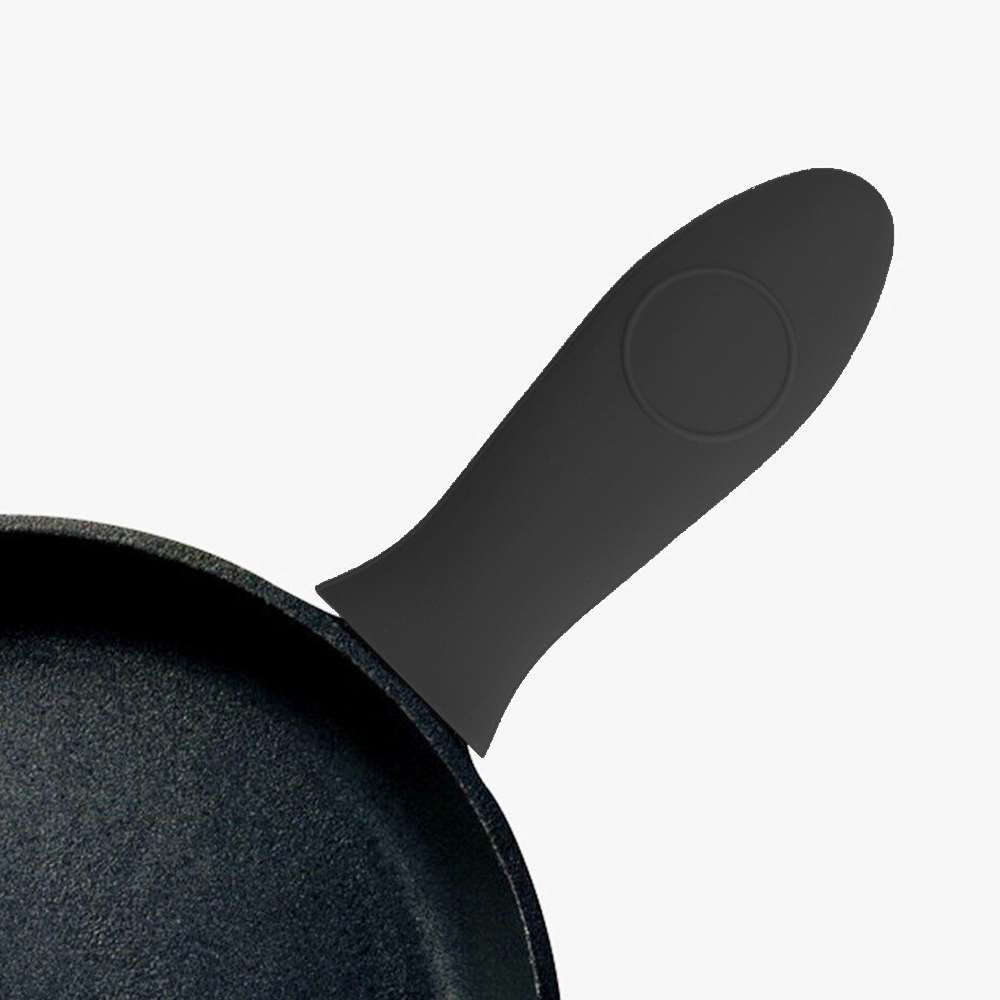 3 uds. Mango resistente a altas temperaturas Anti-escaldado Mango antideslizante cubierta de aislamiento almohadilla de silicona Wok manga de goma