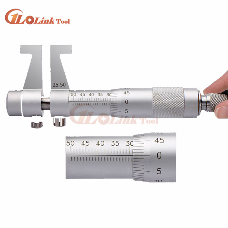 25-50mm Inside Micrometer Caliper Gauge Inside Micrometer For Inside Measurement Gage Measure The Inner Hole