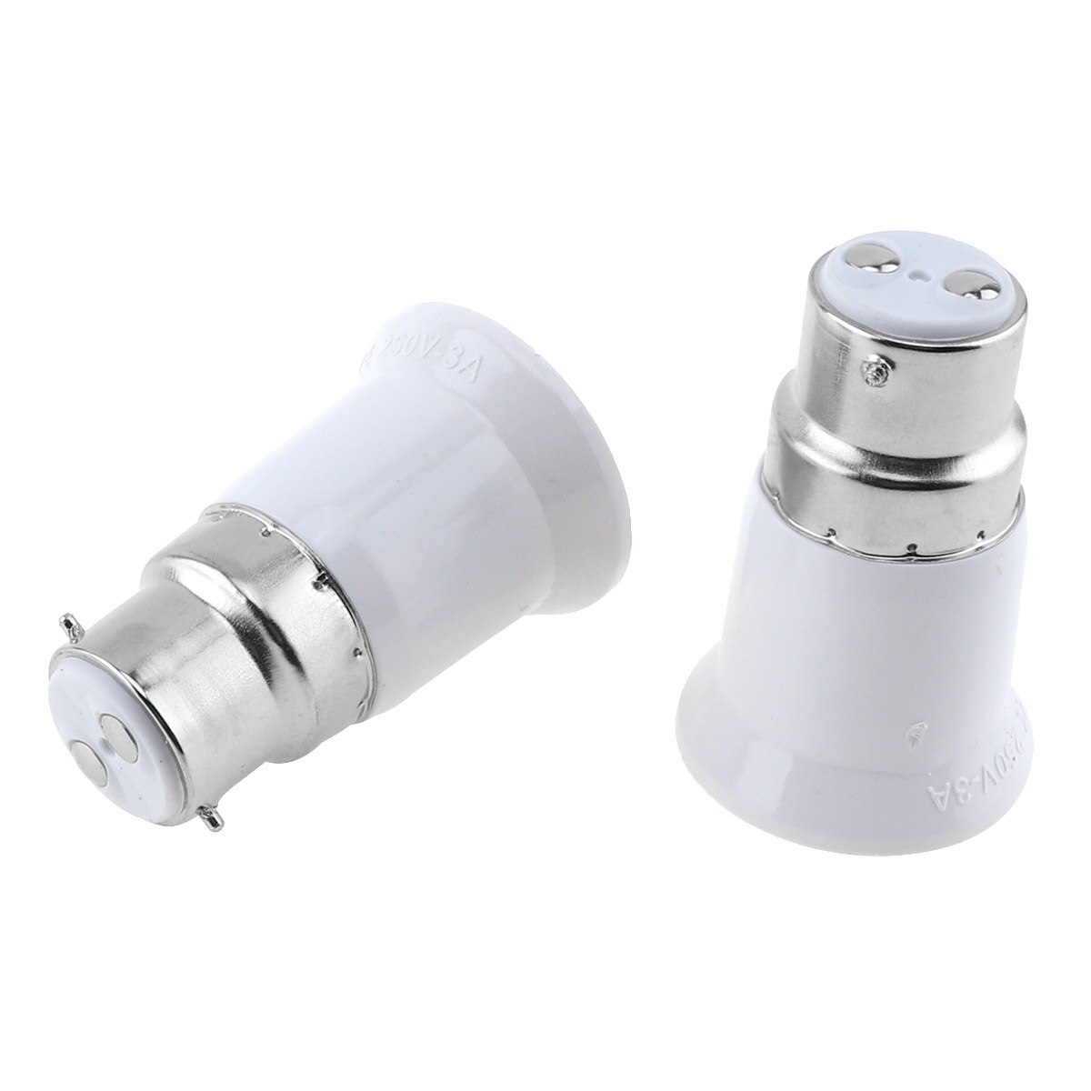 5 stk/parti  b22 to e27 e14 toe 27 led pære sokkel adapter universal lyskonverter lampe fatning holder led pære fatninger  e27 skrue pære