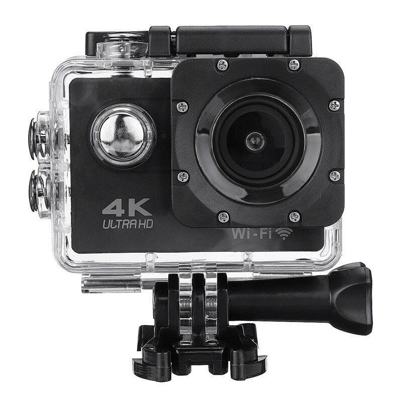 Wifi 4K 2Inch 1080P Ultra Hd Waterdichte Sport Camera Actie Dvr Camcorder: Black
