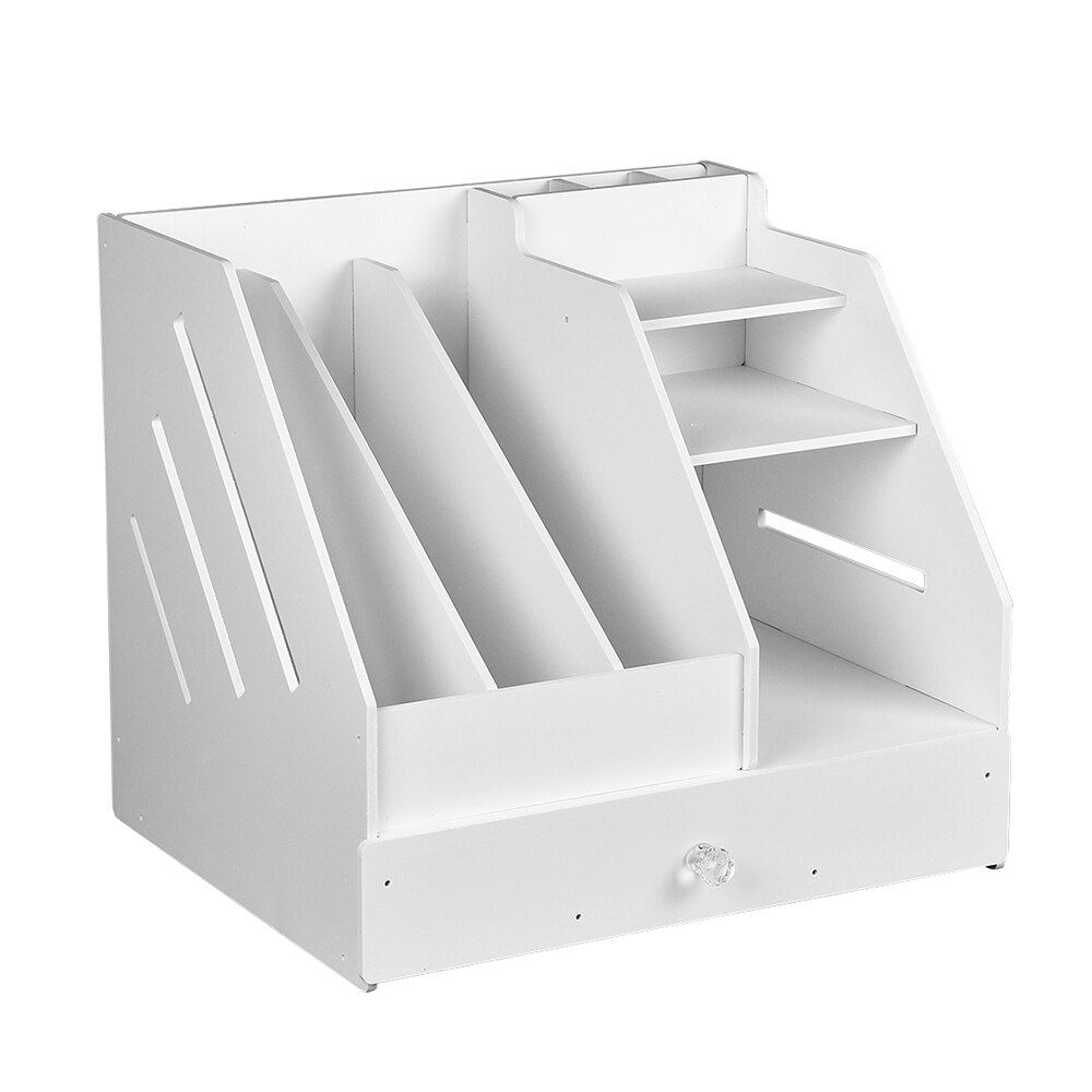 Livre porte revues organisateur de bureau papeterie support de rangement étagère support de bureau classeur stockage artefact multicouche, 12 types: 1