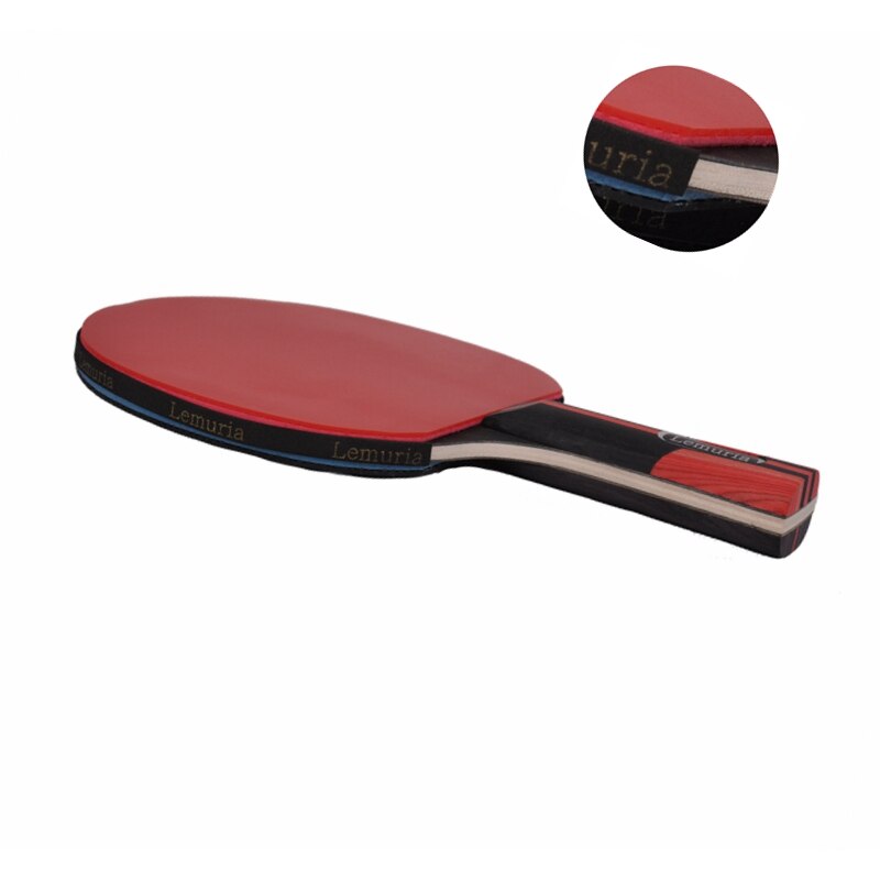 Lemuria 2Pcs Tafeltennis Racket Set Dubbele Gezicht Puistjes-In Rubber Licht Gewicht Ping Pong Paddle Bat Voor Speelt Training