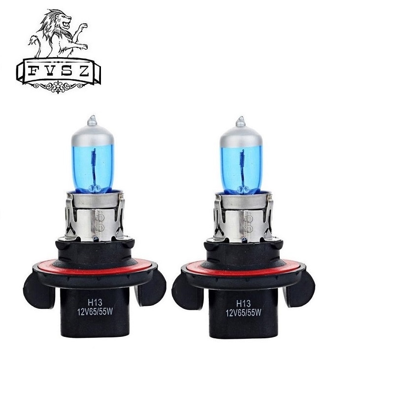 2Stck H13 12V 55W/65W 6000K Autos Halogen scheinwerfer Auto birne Lichter Xenon Halogen birne Super Licht Lampe Weißes Licht