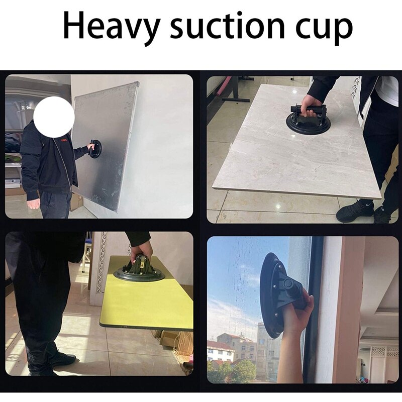 Glas Zuignap, Voor Graniet &amp; Glas Tillen Venster Vervanging, 8Inch Industriële Vacuüm Zuignap Glas Lifter