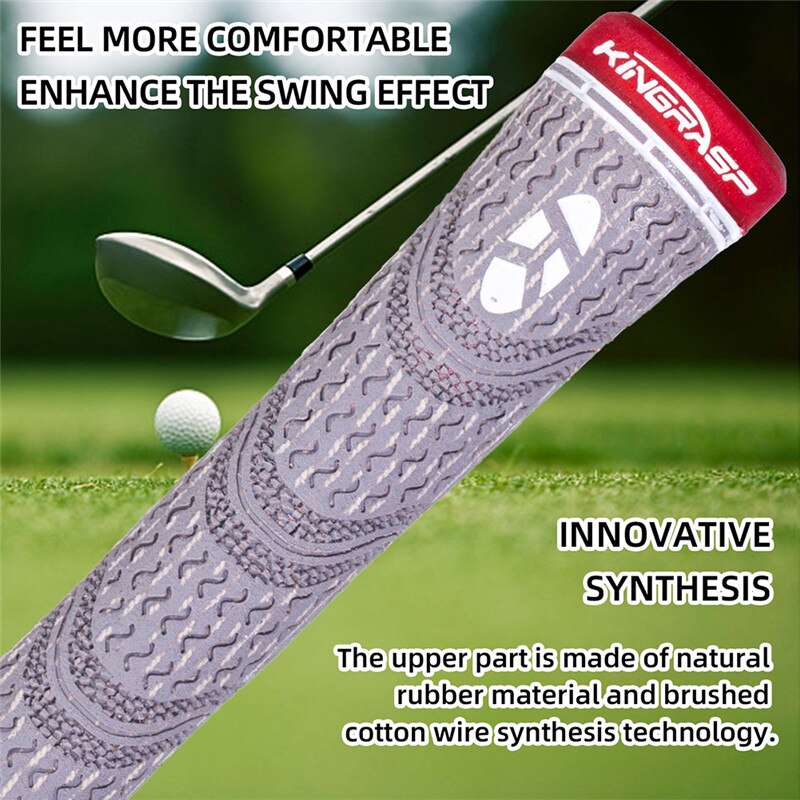 Golf Grips Rubber Golf Driver Grips Wear-Resisting Golf Grips Grip Improves Your Swing Consistency Shock-Absorbing