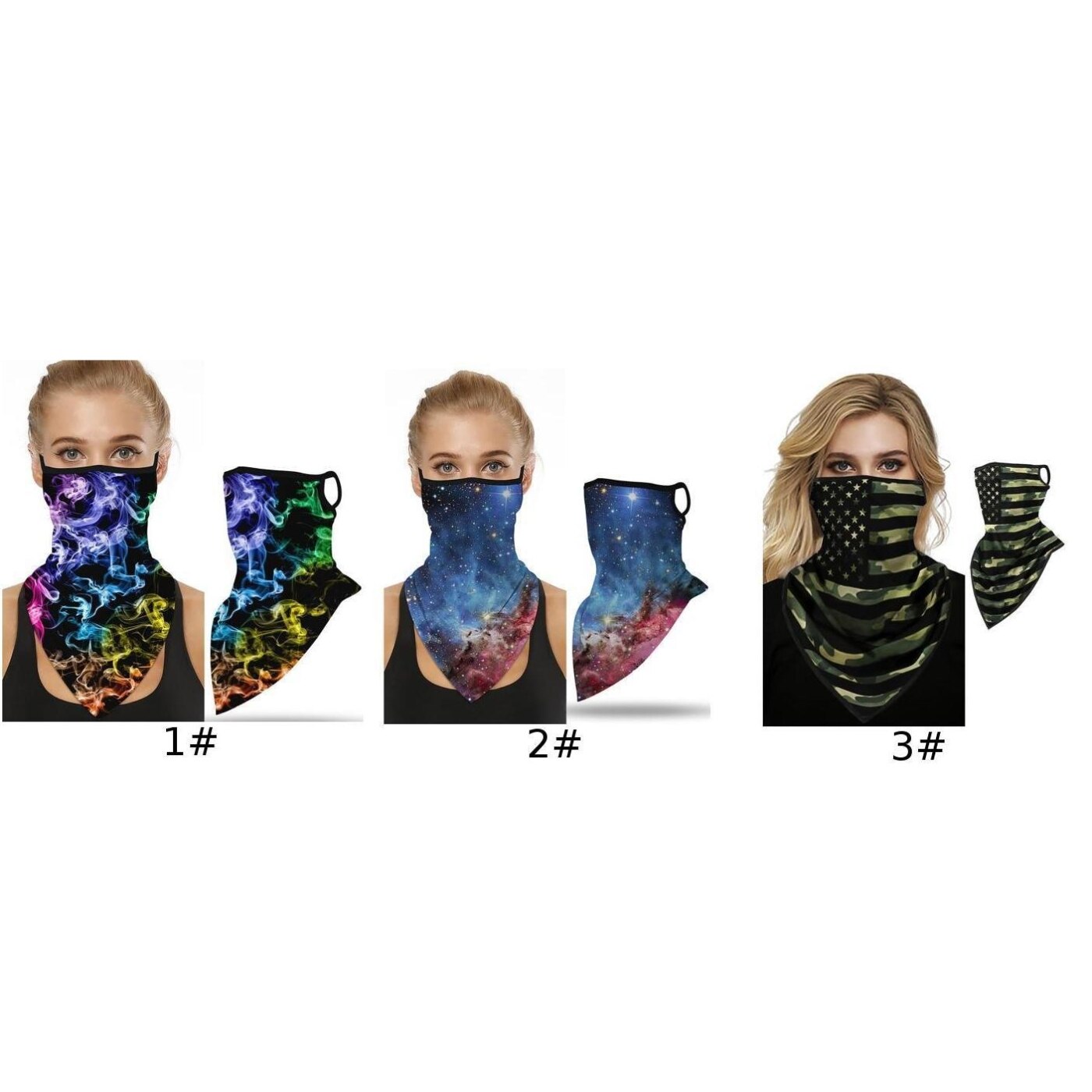 Winddichte bandana stofdichte sjaal half gezicht unisex sport nek fietsen