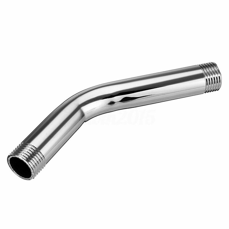 1pc Long Shower Head Faucet Extenders Arm Stainless Steel Water Extension Pipe Chrome Mounts Wall Bathroom Products Tools