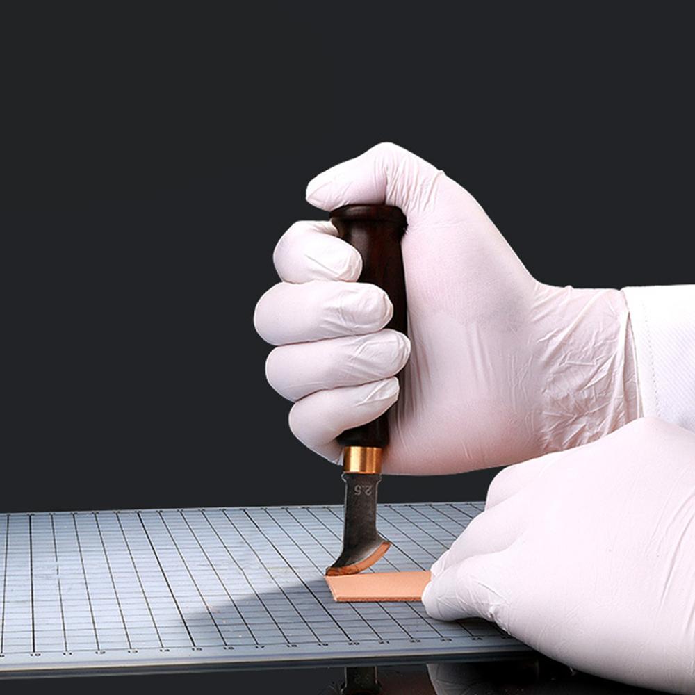 Sandalwood Handle Leather Edge Creaser Leather Craft Marking Edge Decor Line Tool Blade Shallow Groove Press Line Edge Creaser