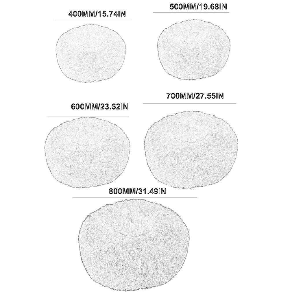 Super Soft Dog Bed Washable long plush Dog Kennel Deep Sleep Dog House Velvet Mats Sofa For Dog Chihuahua Dog Basket Pet Bed