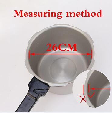 18 20 22 24 26 32Cm Snelkookpannen Wit Silicone Rubber Pakking Afdichtring Snelkookpan Afdichtring Keuken koken Gereedschap: inner size 26 cm