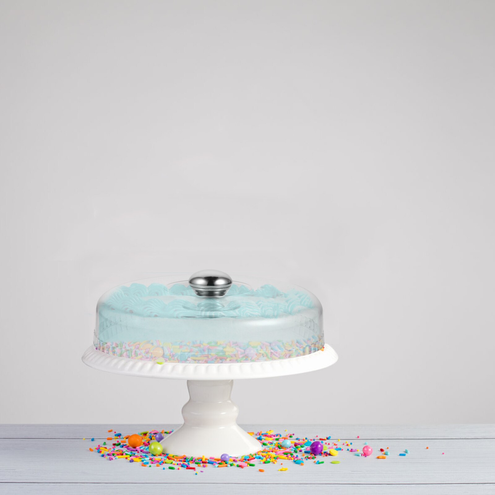 1Pc Cake Cover Transparent Dessert Lid Cake Stand Cover Bakery Dust Cover Pastry Tray Cover Acrylic Cake Trial Dust Cover