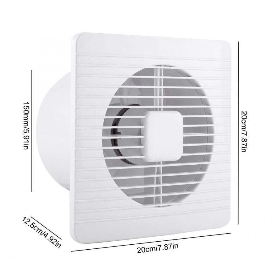 Bathroom Exhaust Fan 20W 220V Wall Mounted Exhaust Fan Low Noise Home