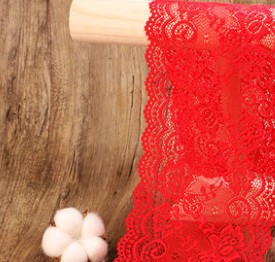 Voile suisse large de 15CM diy | lacy, noir, blanc, gris, café, rouge, violet, 2 M/LOT,: Rouge