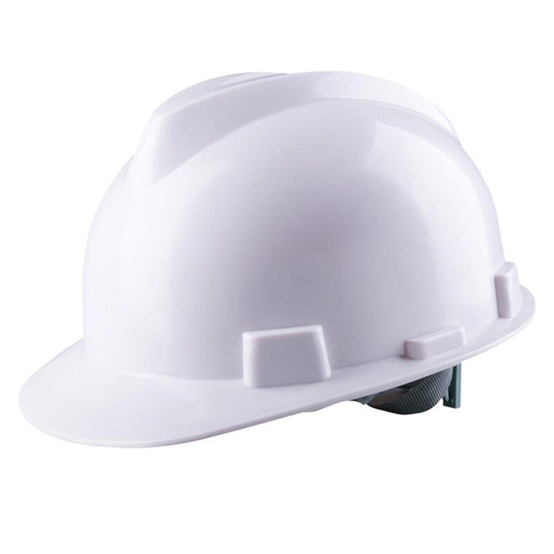 Safety Protective Hard Hat Construction Safety Work Equipment Helmet Adjustable: White