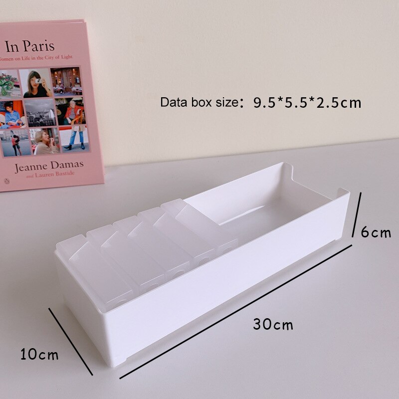 Cable Storage Box Transparent Plastic Data Line Storage Bin Container Desk Stationery Makeup Sundries Organizer Key Jewelry Box