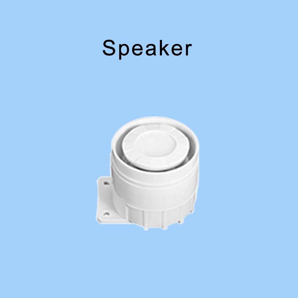 ACJ 433MHz Home Burglar Alarm System Accessories Wireless Link Smoke Alarm Door Magnetic Water leak Detector RFID Control: Ivory