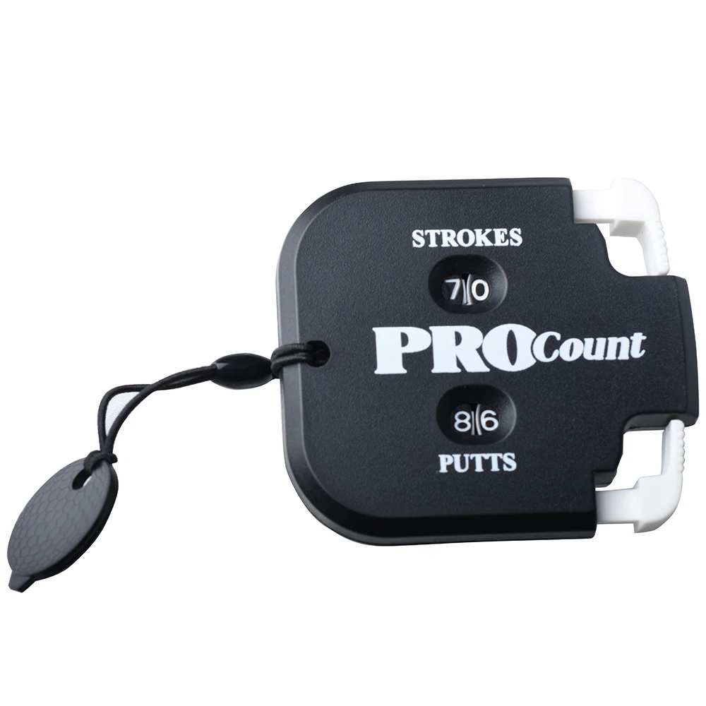 1 Stuks Nulbare Mini Handige Golf Shot Tellen Slag Putt Score Teller Twee Cijfers Scoren Keeper Met Sleutelhanger Terug naar Nul: Geel