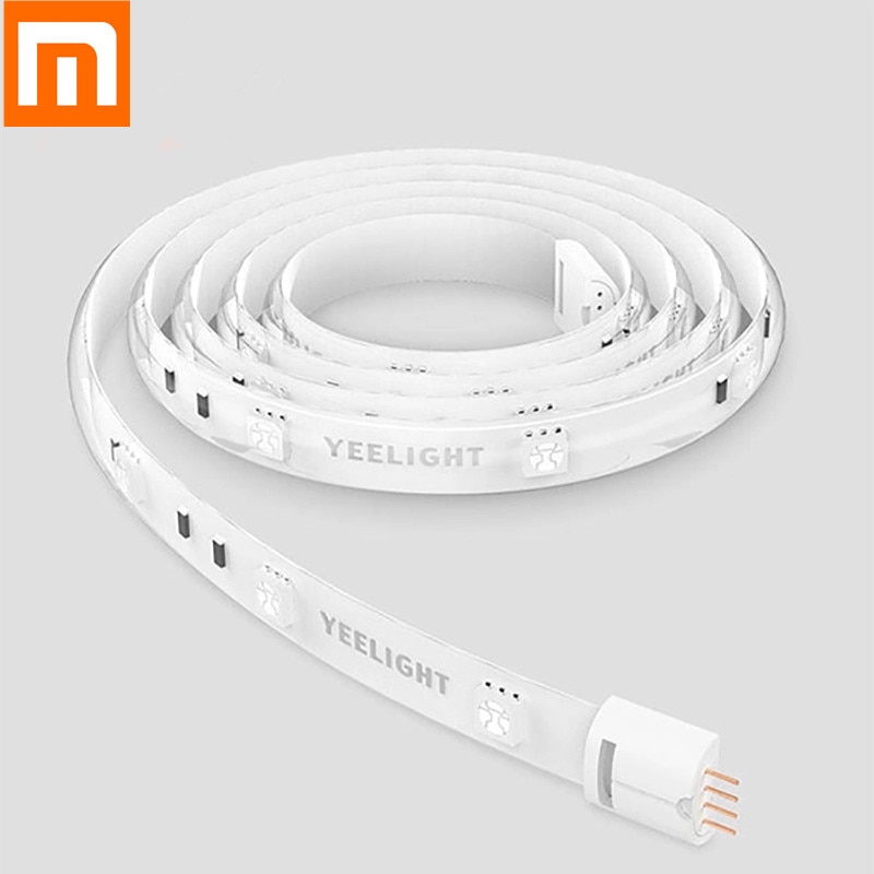 Xiaomi Yeelight Smart Light Strip 1m Extendable LED RGB Color Strip Lights Work with Alexa Google Assistant Mi Home Automation