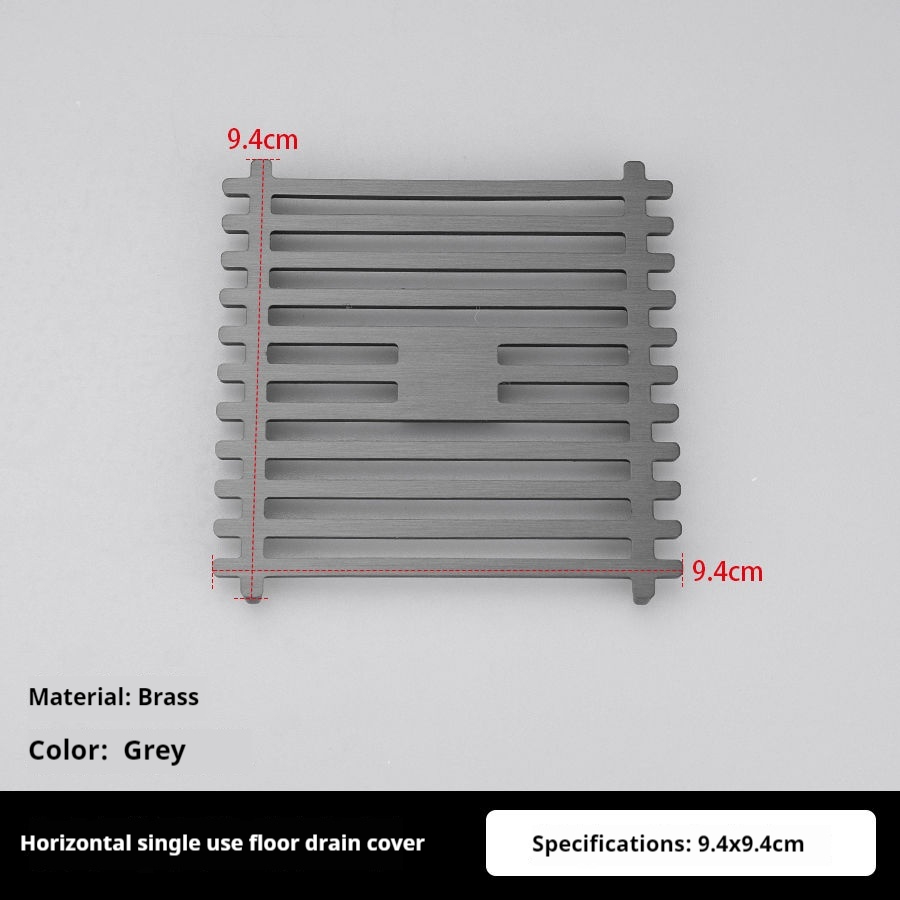 Afvoerputje deksel originele accessoires deksel ronde vierkante strip onzichtbare wasmachine messing afvoerputje deksel modificatie: Licht Groen