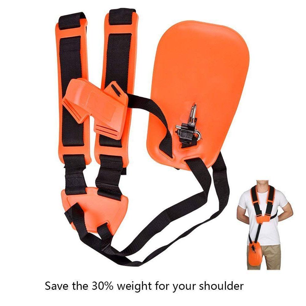 Double Shoulder Harness Strap Trimmer Nylon Strap For Shrub Cutters Garden Lawn Mowers Pruner Labor Saving Trimmer Padded Belt