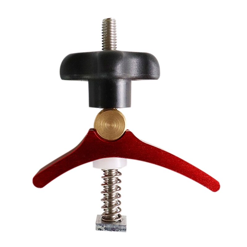 50LB T Nut T Rail Clamp Set T-track Clamp Aluminium Clamp Set for Woodworking: 19 Red