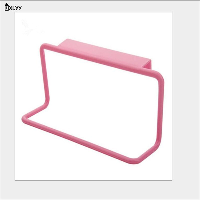 Multifunctionele Plastic Kastdeur Enkele Staaf Puin Rack Badkamer Rack Handdoek Kast Keuken Accessoires Gadget Opslag. Tj: pink